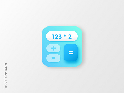 Daily UI #005 App Icon app icon design calculator dailyui mobile uiux user interface