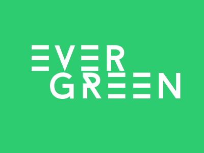 Evergreen branding logo logotype typography wordmark