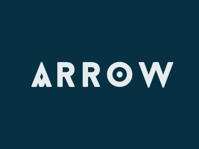 Arrow branding logo logotype type typography wordmark