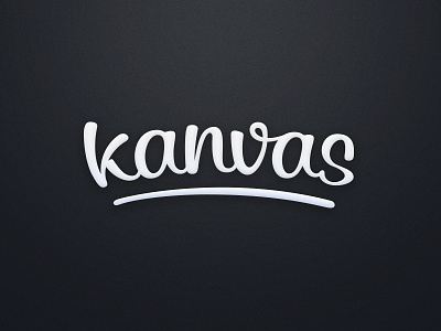 kanvas logo app branding ios lettering logo typography wordmark
