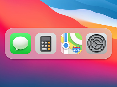 macOS Big Sur Icons app apple big sur calculator dock figma ios 14 macos maps messages os settings