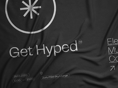 Get Hyped™ branding conference electronic fol icon identity istanbul logo logodesign music turkey