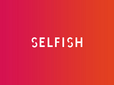 Selfish branding logo selfish