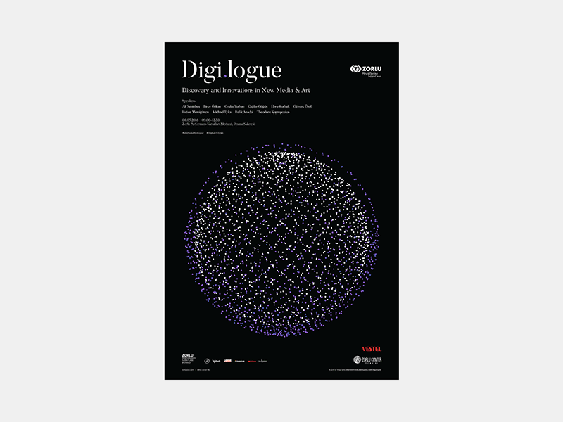 Digi.logue black digilogue poster series