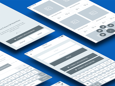 Field Mobile Wireframe Kit