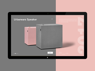 Urbanears concept istanbul minimal speaker turkey ui urbanears ux website