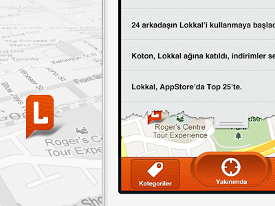 Lokkal App app icon iphone location pin ui