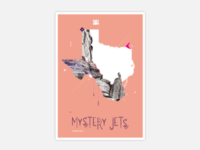 Mystery Jets Poster poster typography