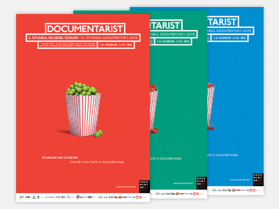 Documentarist film festival istanbul poster turkey typography