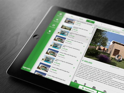 Novrealty iPad App app ios ipad iphone menu mobile navigation ui