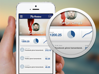 Fly Venture app ios iphone lufthansa mobile profile ui