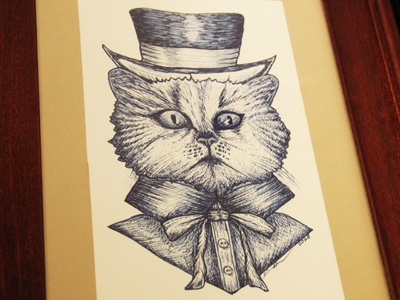 Espen anthropomorphism cat hat illustration necktie persian cat