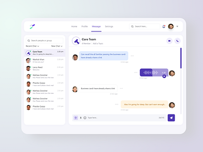 Chat application by Mashok💯 on Dribbble