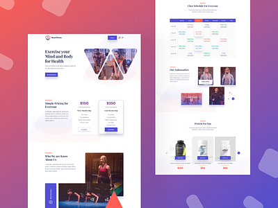 Royel Fitness Gym landing page 2021 apps clean clientproject creative dashboard design ecommerce fitness gym inspiration landingpage minimal product trendydesign ui uidesign ux webdesign website