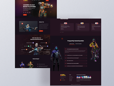 Gaming Website designs, themes, templates and downloadable graphic elements  on Dribbble