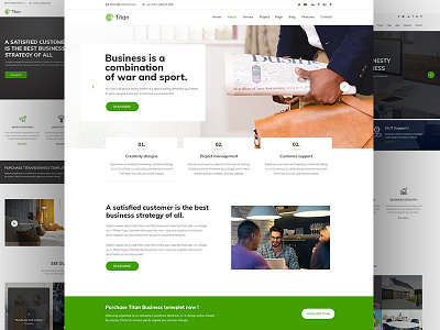 Titan business theme business consultant consultation corporate design creative financial modern professional