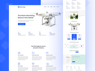 Drone shop landing page