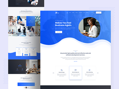 Xtra Business landing page