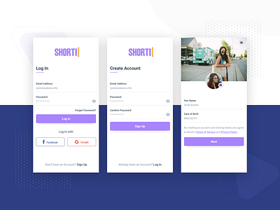 Shorti apps 2019 trend android android app app clean clientwork colorful creative inspiration minimal typography ui ux
