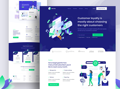 Email Marketing Landing page agency agency landing page animation business clean email marketing inspiration landing page marketing agency typography ui ux website