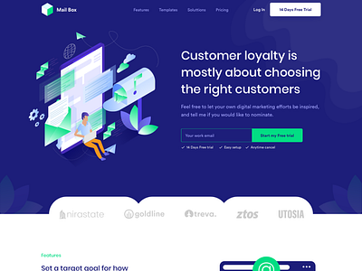 Email Marketing Landing page by Mashok Khan 💯 on Dribbble