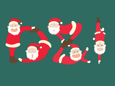 Santa Claus card christmas illustration