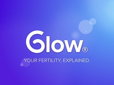 Glow - Your fertility, explained. app branding conceive design fertility glow logo mobile pregnancy pregnant ui