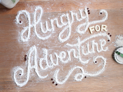 the Guardian's Do Something lifestyle insert food food type food typography script illustration lettering type calligraphy typography editorial newspaper hungry adventure