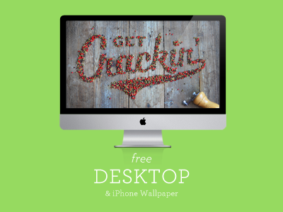 Free Food Type Desktop & iPhone Wallpaper- Get Crackin'