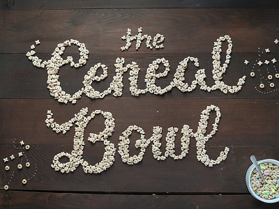 Stupor Bowl collaboration bowl breakfast cereal design food type food typography football lettering stupor bowl super bowl type typography