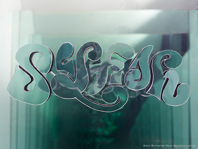 Selfish Reflection dimensional lettering dimensional type handlettering lettering mirror reflective selfish type typography