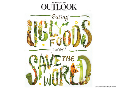 Ugly Food Typography + Washington Post design dimensional lettering dimensional type editorial editorial illustration food food and drink food lettering food type food typography hand lettering handlettering illustration lettering script typography ugly food