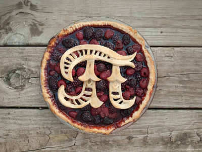 Pi Day Pie dimensional lettering dimensional type food lettering food type food typography hand lettering lettering pi day pie type typography