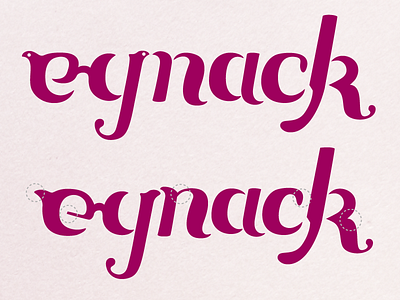 Eynack Site Logo (progress) hand lettering illustration letting logo typography