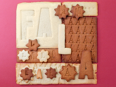 Letterpressed Holiday Cookie Type