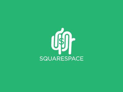 Squarespace Commerce contest ecommerce green illustrator logo money pig piggy bank squarespace squarespace commerce