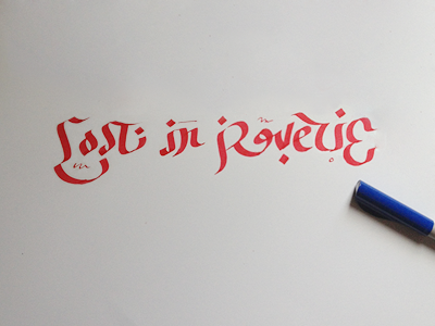 Lost In Reverie (version 1) arabic calligraphy hand lettering identity illustration lettering logo lost in reverie
