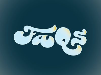 faq (progress 1) design faq hand lettering illustration lettering promotion retro typography vintage