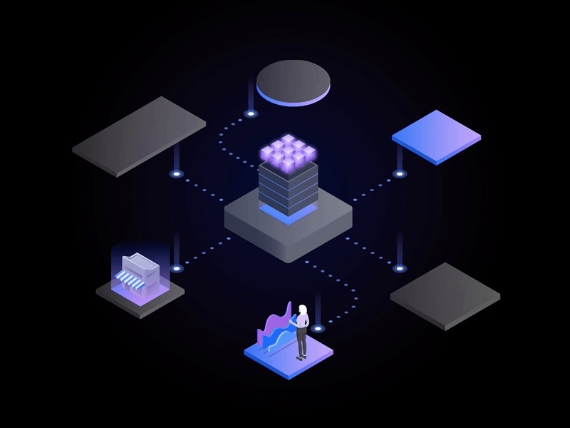 IBM SSW PAL Home Banner Animation animation illustration isometric motion graphics vector