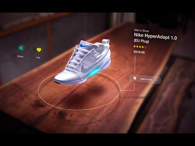Nike AR App Design - najil app ar app augmentedreality design icon pdp shopping app ui wearable tech