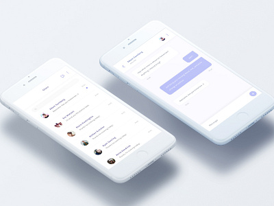 Minimal Chat Concept app design chat minimal mobile app mobile design ui user interface ux