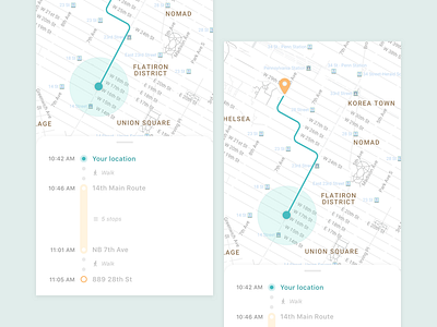 Minimal Maps (Daily UI) clean daily ui google maps iphone x maps minimal simple ui ux