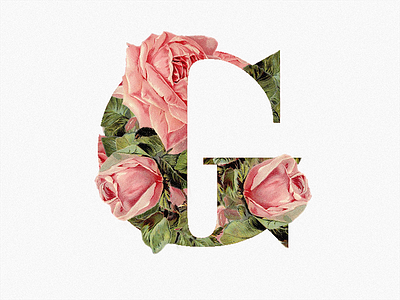 Glogo bodoni floral g image logo serif wedding