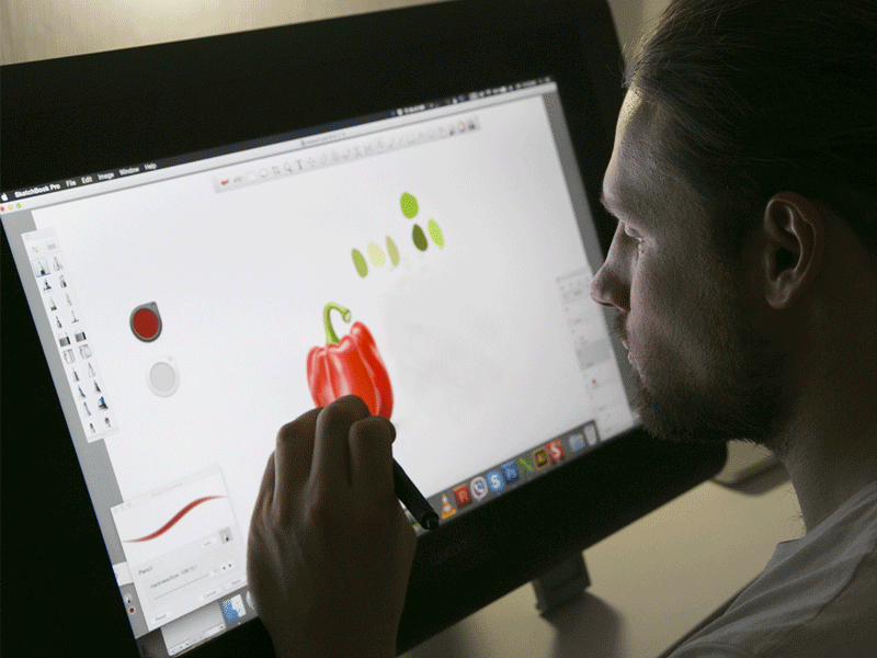 pepper painting process by Victor Vorontsov on Dribbble