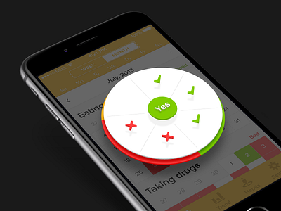 check wheel app application flat gui ios iphone material ui ux