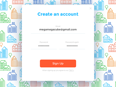 Daily UI challenge #001 — Sign Up daily form interface registration signup ui