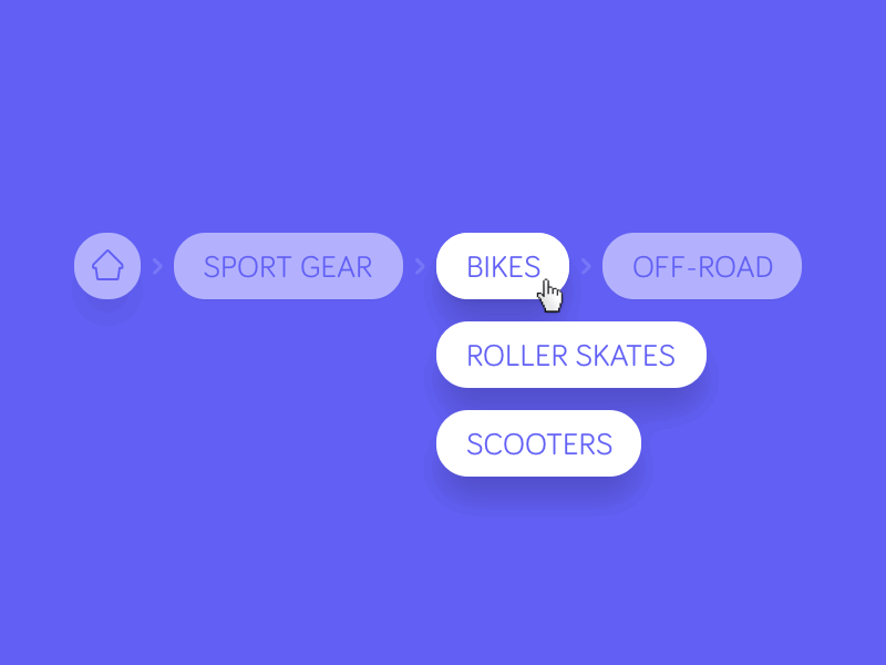 Breadcrumbs dailyui 056 by Victor Vorontsov on Dribbble
