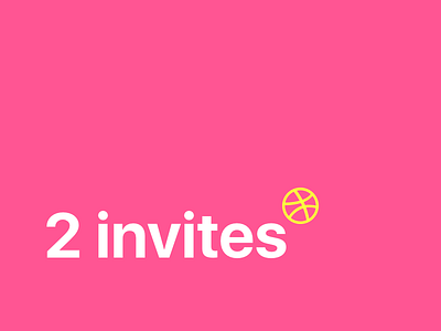 2 invites. It's your time, mr. Prospect. dribbble dribbble invite invitation invite