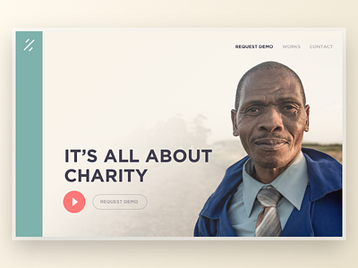 Charity website WIP charity desktop landing web website