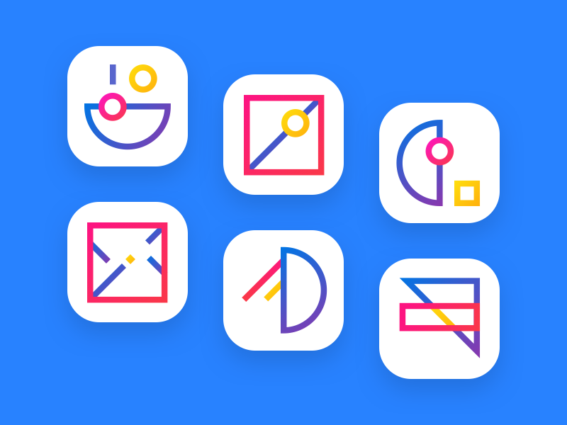 Abstract icons exploration by Victor Vorontsov on Dribbble